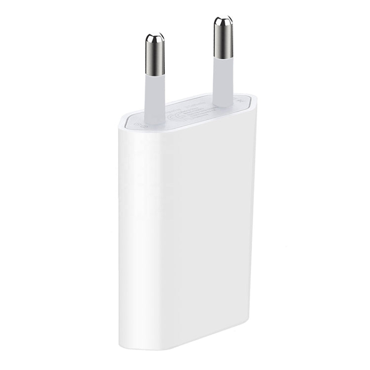 Adaptador de Carregador USB com Tomada UE 5V / 1A para iPhone, Galaxy, Huawei, Xiaomi, LG, HTC e Outros Smartphones, Dispositivos Recarregáveis