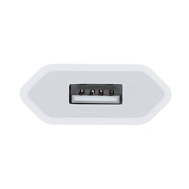 Adaptador de Carregador USB com Tomada UE 5V / 1A para iPhone, Galaxy, Huawei, Xiaomi, LG, HTC e Outros Smartphones, Dispositivos Recarregáveis