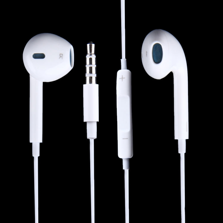 Auscultadores 3,5mm com controlo por fio e microfone para telemóveis Android / PC / leitor MP3 / portáteis