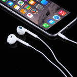 Auscultadores 3,5mm com controlo por fio e microfone para telemóveis Android / PC / leitor MP3 / portáteis