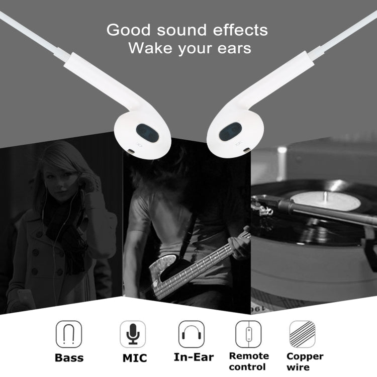 Auricular com fio de 3,5mm para telemóveis Android / PC / Leitor MP3 / Portáteis, Comprimento do cabo: 1,2m