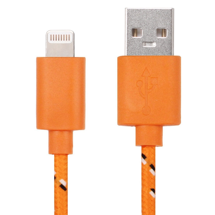 1m Nylon Netting USB Data Transfer Charging Cable For iPhone, iPad, Compatible with up to iOS 15.5