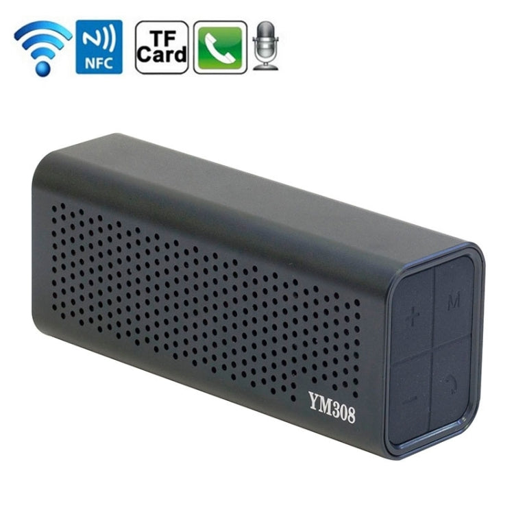 Coluna Bluetooth Portátil Recarrregável YM-308 com NFC, Suporta Cartão TF