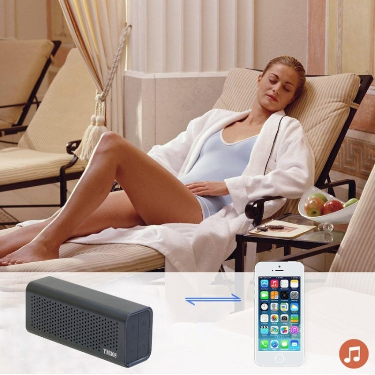 Coluna Bluetooth Portátil Recarrregável YM-308 com NFC, Suporta Cartão TF