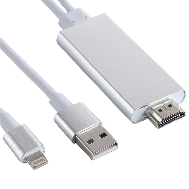 Cabo Adaptador 8 Pinos para HDMI HDTV com Cabo Carregador USB