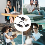 Cabo de Sincronização e Carregamento USB 2.0 Macho 1m MFI 2 em 1 8 Pinos + Micro USB