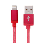 Cabo de Dados / Carregador USB com Cabeça Metálica Estilo Rede de 8 Pinos, Comprimento do Cabo: 25cm