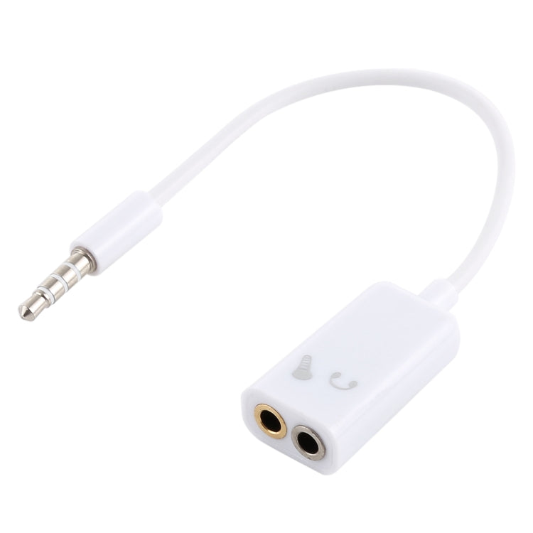 Cabo divisor de áudio Aux 3,5mm, compatível com telemóveis, tablets, auriculares, leitor MP3, estéreo de carro/casa e mais
