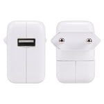 Adaptador de Corrente USB 10W para Viagem, Ficha EU
