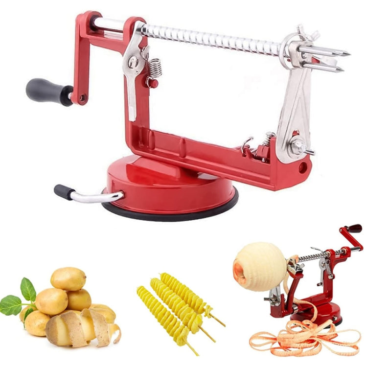 Máquina Multifuncional 3 em 1 para Descascar, Fatiar e Retirar Caroços de Frutas, Descascador de Frutas 3 em 1