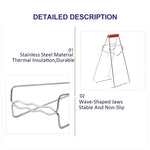 10pcs High Quality Kitchen Gadget Stainless Steel Pot Clip, Pot Clip