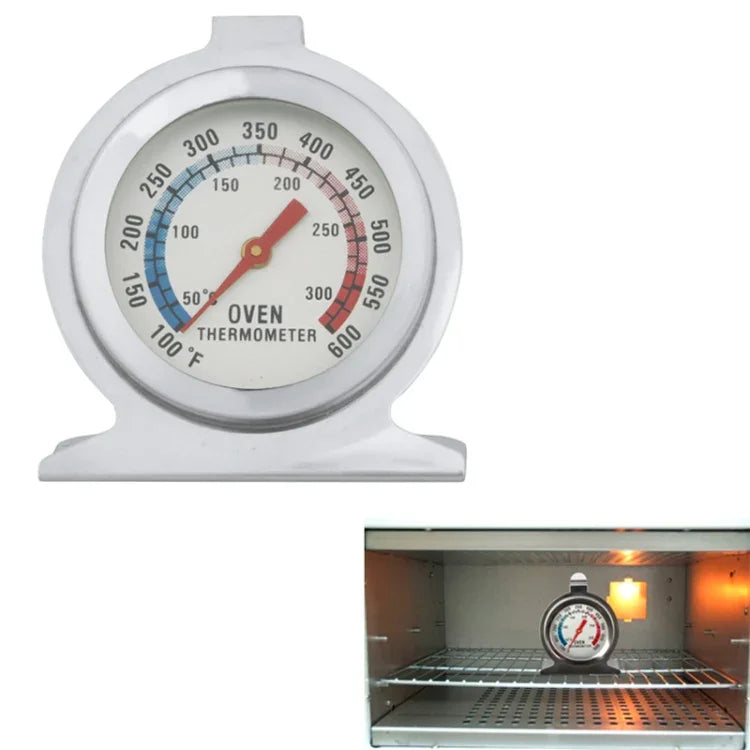 Medidor de Termómetro para Forno em Aço Inoxidável de Alta Qualidade (0-300 Graus Celsius), Medidor para Forno