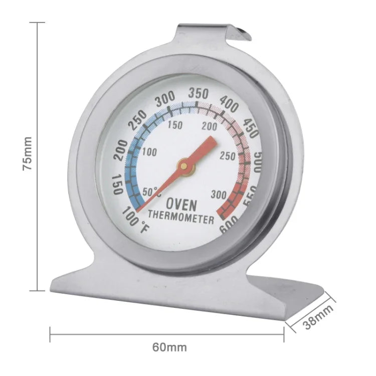 Medidor de Termómetro para Forno em Aço Inoxidável de Alta Qualidade (0-300 Graus Celsius), Medidor para Forno