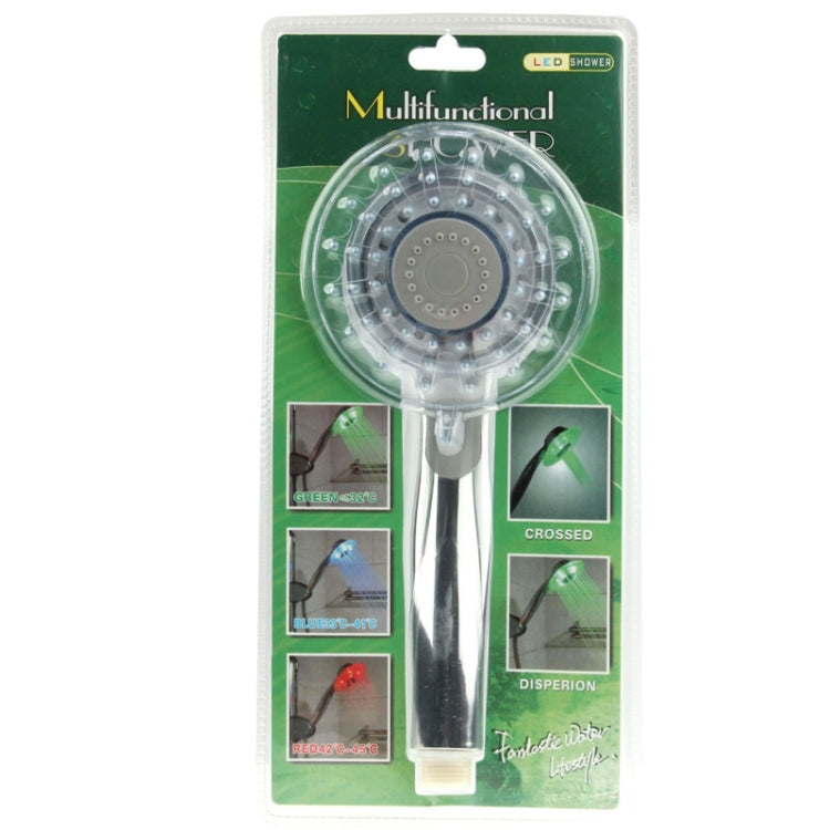 Cabeça de Duche LED Detetável por Temperatura 3 Cores (Verde / Azul / Vermelho), Sem Bateria, SDS-A3