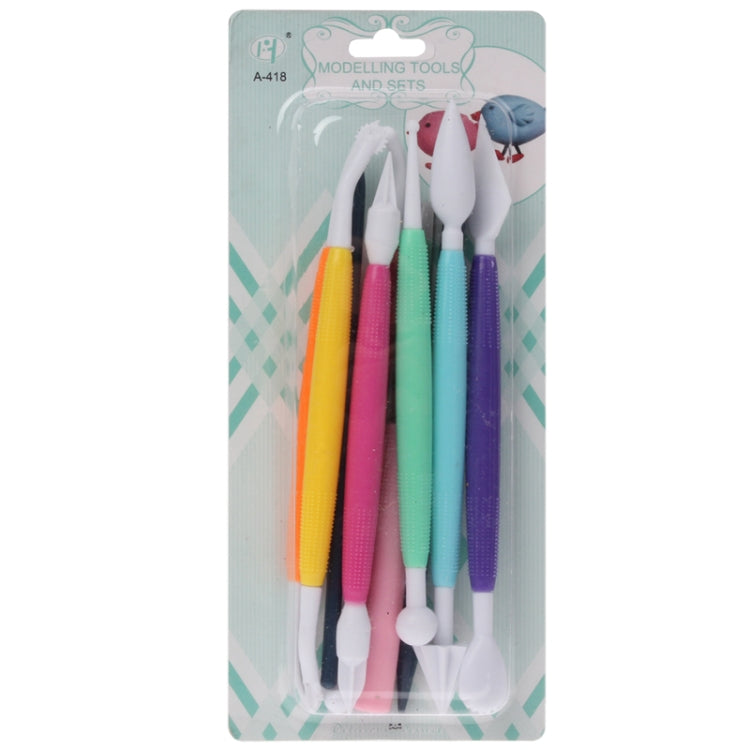 Conjunto de Ferramentas Coloridas para Modelagem de Bolos 10 em 1, 10 PCS Colorido