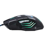 Rato Óptico Gaming com Fio X7, 7 Botões com Roda de Scroll, 5000 DPI LED para Computador PC Portátil, X7 7 Botões (Preto)