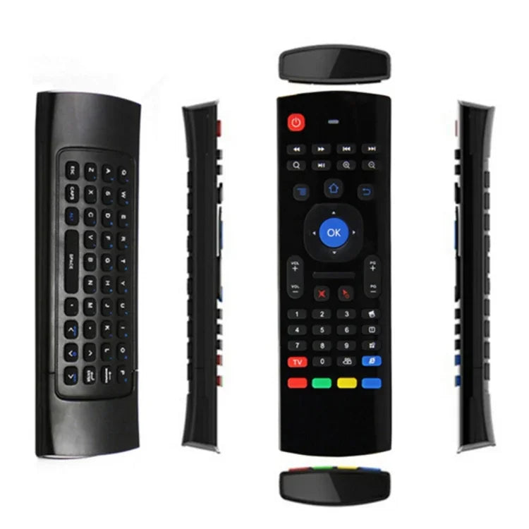 Teclado com comando remoto MX3 Air Mouse sem fios 2,4G com atalhos de navegador para Android TV Box / Mini PC, Air Mouse