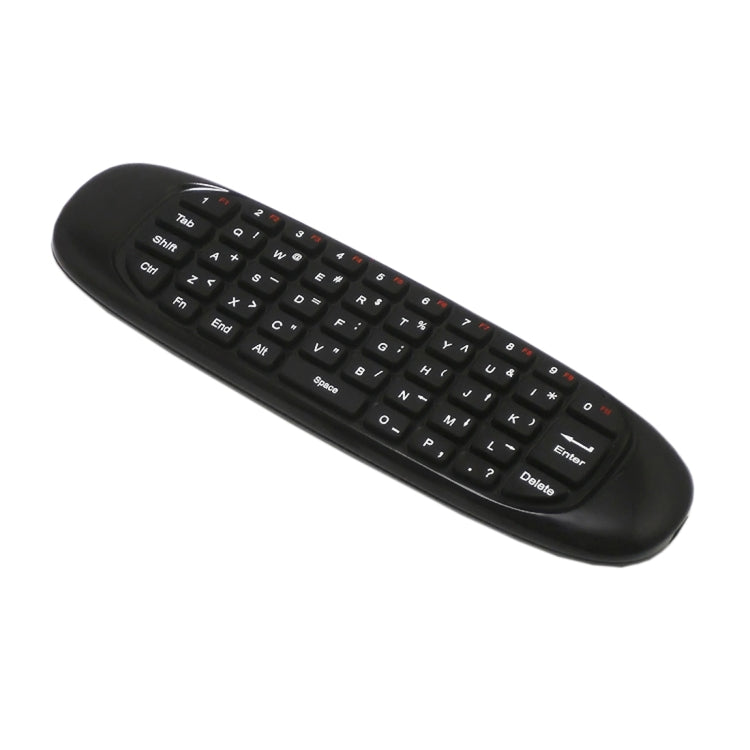 Teclado remoto sem fios recarregável C120 T10 Fly Air Mouse 2.4GHz para Android TV Box / PC, Teclado sem fios