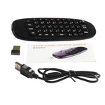 Teclado remoto sem fios recarregável C120 T10 Fly Air Mouse 2.4GHz para Android TV Box / PC, Teclado sem fios