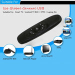 Teclado remoto sem fios recarregável C120 T10 Fly Air Mouse 2.4GHz para Android TV Box / PC, Teclado sem fios