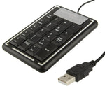 Teclado Numérico USB Não Sincronizado para Portátil com 19 Teclas, 19 Teclas