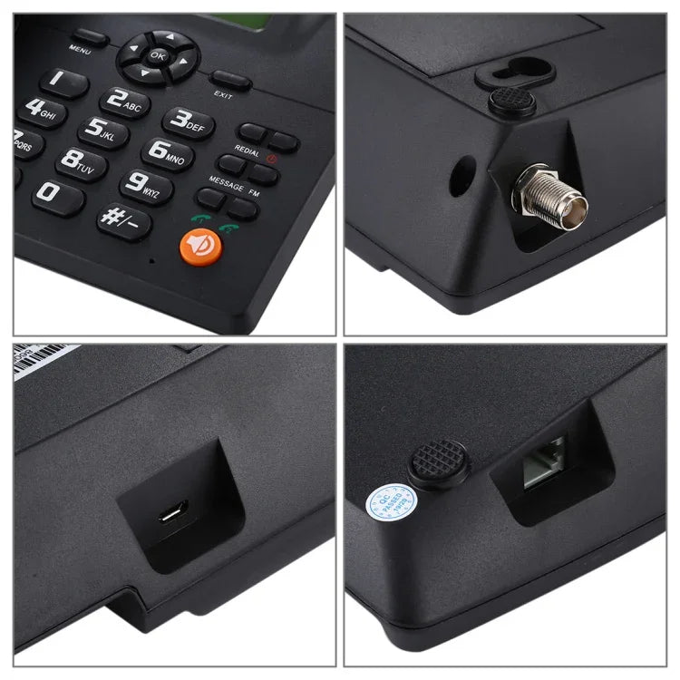 Telefone empresarial GSM sem fios ZT600S com ecrã TFT de 2,4 polegadas, quad band: GSM 850/900/1800/1900Mhz, ZT600S