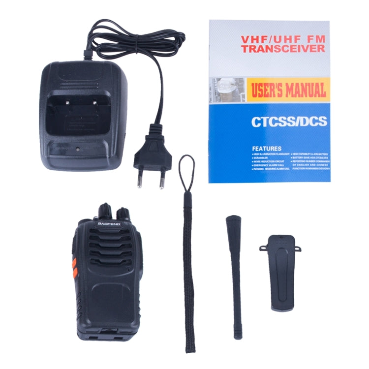 2 unidades de rádio portátil CB BAOFENG BF-888S Retevis UHF 5W 16 canais, transceptor FM