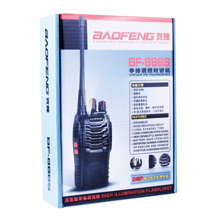 2 unidades de rádio portátil CB BAOFENG BF-888S Retevis UHF 5W 16 canais, transceptor FM