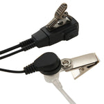 Auricular com microfone portátil para walkie talkies, ficha 3,5mm + 2,5mm
