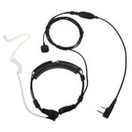Auricular Transceptor de Controlo de Garganta para Walkie Talkies, Plugues 3,5mm + 2,5mm