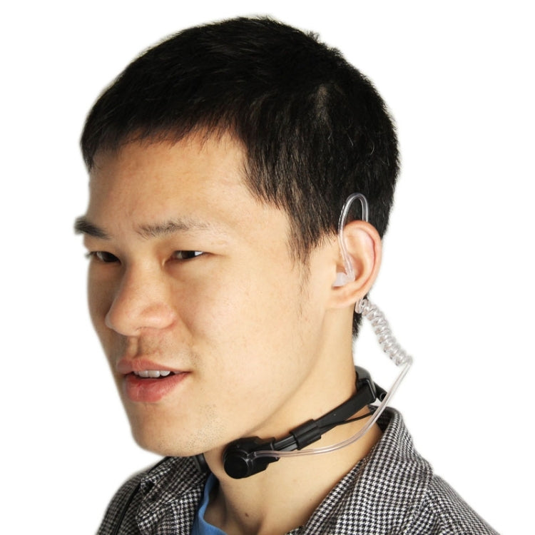 Auricular Transceptor de Controlo de Garganta para Walkie Talkies, Plugues 3,5mm + 2,5mm