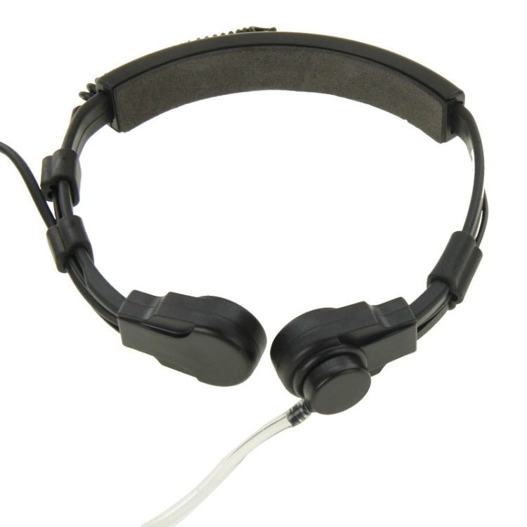 Auricular Transceptor de Controlo de Garganta para Walkie Talkies, Plugues 3,5mm + 2,5mm