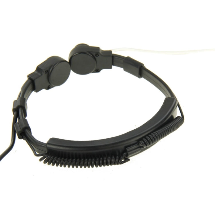 Auricular Transceptor de Controlo de Garganta para Walkie Talkies, Plugues 3,5mm + 2,5mm