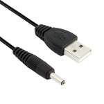 Cabo de Alimentação USB Macho para DC 3,5 x 1,35mm, Comprimento: 1,2 m, Comprimento: 60cm