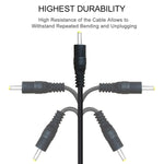 Cabo de Alimentação USB Macho para DC 2,5 x 0,7mm, Comprimento: 1,2m