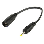Cabo Conector de Alimentação DC Fêmea 5,5 x 2,1mm para DC Macho 2,5 x 0,7mm para Adaptador de Portátil, Comprimento: 18cm, Macho 2,5 x 0,7mm