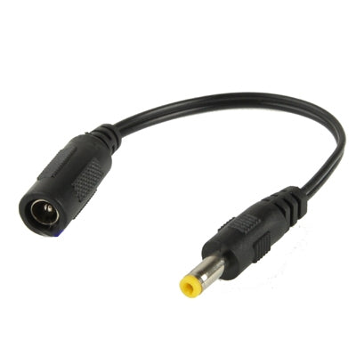 Cabo Conector de Alimentação DC Fêmea 5,5 x 2,1mm para DC Macho 4,8 x 1,7mm para Adaptador de Portátil, Comprimento: 15cm, 4,8 x 1,7mm