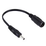 Cabo Conector de Alimentação DC Fêmea 5,5 x 2,1mm para DC Macho 3,5 x 1,35mm para Adaptador de Portátil, Comprimento: 15cm, Macho 3,5 x 1,35mm