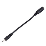 Cabo Conector de Alimentação DC Fêmea 5,5 x 2,1mm para DC Macho 3,5 x 1,35mm para Adaptador de Portátil, Comprimento: 15cm, Macho 3,5 x 1,35mm