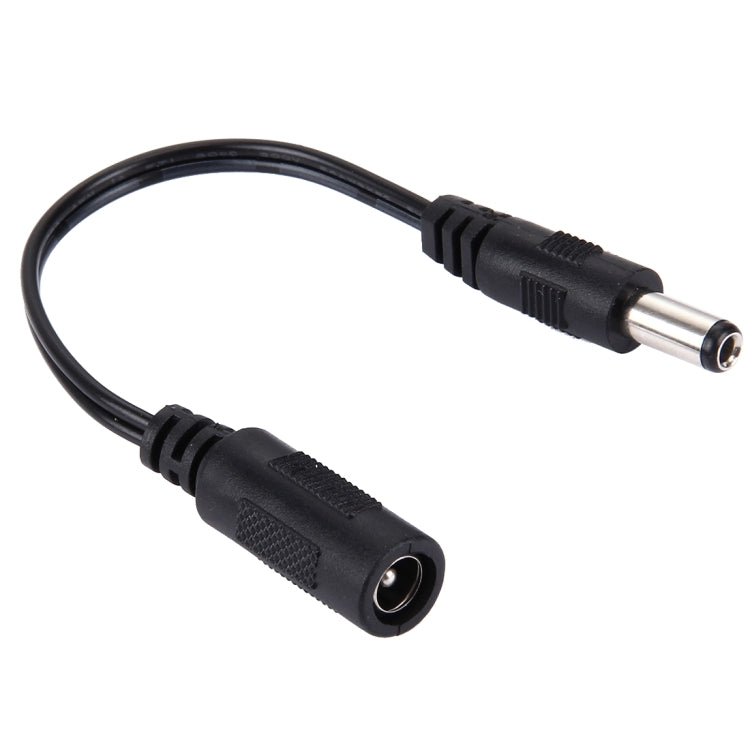 Cabo Conector de Alimentação DC Fêmea 5,5 x 2,1mm para DC Macho 5,5 x 2,5mm para Adaptador de Portátil, Comprimento: 15cm, Macho 5,5 x 2,5mm