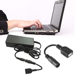 Cabo Conector de Alimentação DC Fêmea 5,5 x 2,1mm para DC Macho USB AF para Adaptador de Portátil, Comprimento: 15cm, USB AF