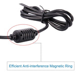 Cabo de Alimentação DC Macho 4,0 x 1,7mm para Adaptador de Portátil, Comprimento: 1,2m