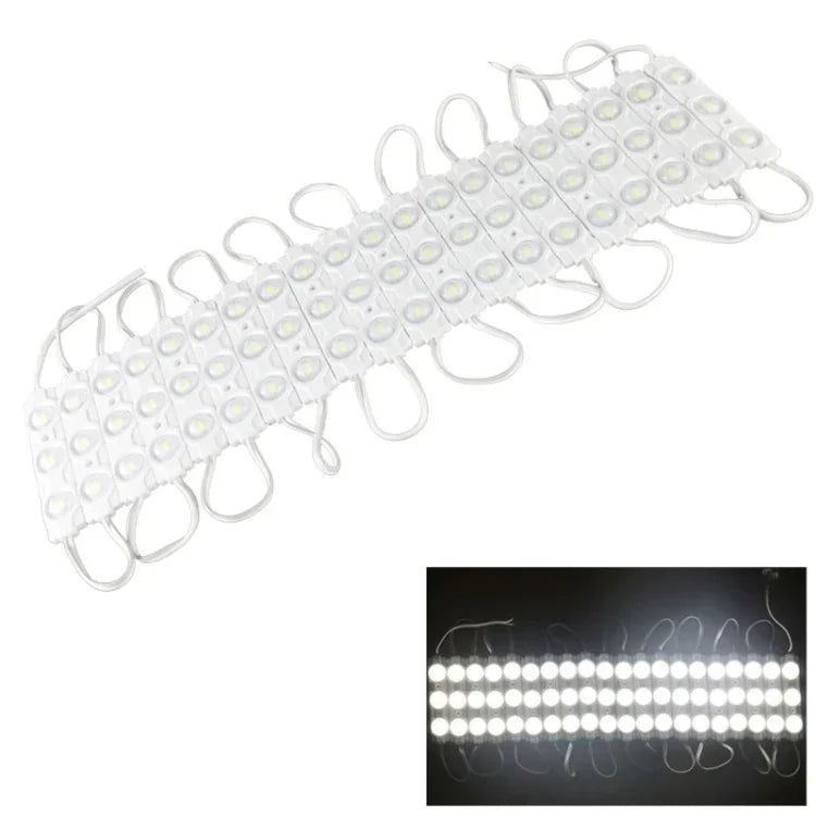 Luz LED Convexa Quente de Alta Intensidade 180 Graus 20 x 3-LED SMD 5730, DC 12V, S-LED-0395W, S-LED-0395WW
