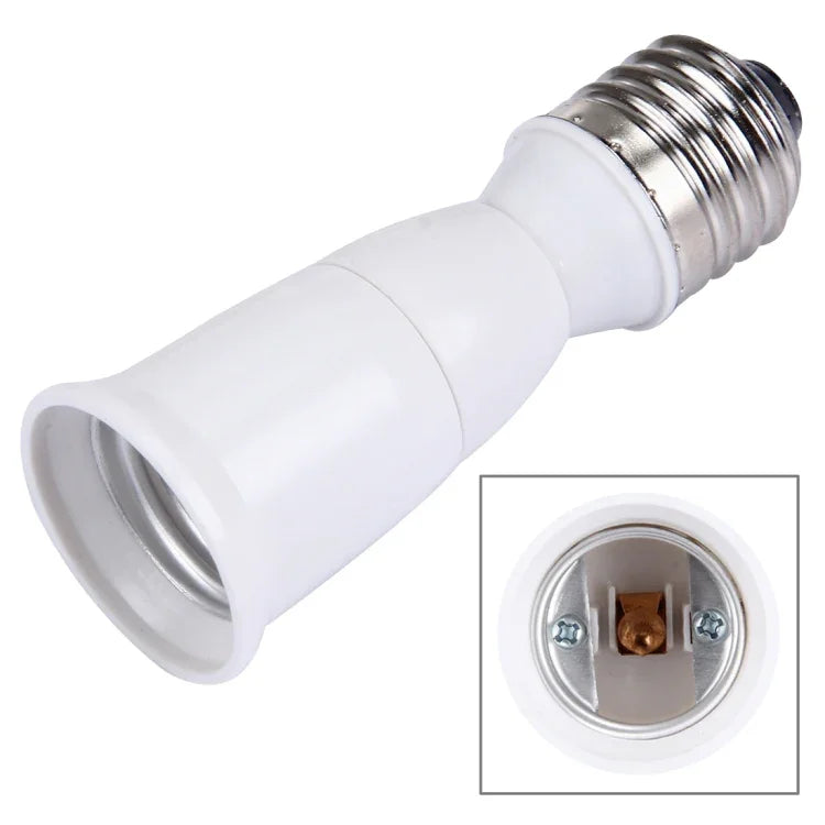 Adaptador Conversor de Extensão para Lâmpadas E27 para E27, Comprimento: 95mm