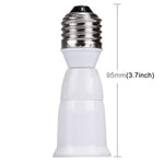 Adaptador Conversor de Extensão para Lâmpadas E27 para E27, Comprimento: 95mm