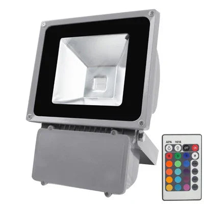 Luz LED RGB com Controlo Remoto, AC 85-265V, 80W RGB