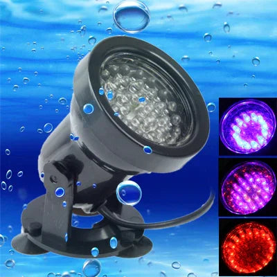 Luz Colorida para Aquário / Tanque de Peixes Anfíbio com 36 LEDs, Profundidade Impermeável: 1-1,5 m
