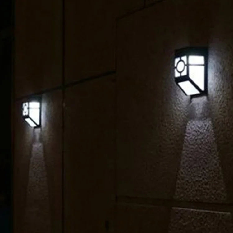 Luz de Cerca Solar com 2 LEDs para Montagem na Parede, S-LED-3090W, S-LED-3090WW
