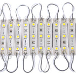 20x 3-LED Luz Branca Quente 5050 SMD LED, DC 12V