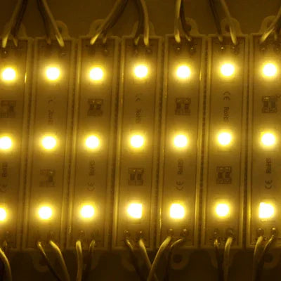 20x 3-LED Luz Branca Quente 5050 SMD LED, DC 12V